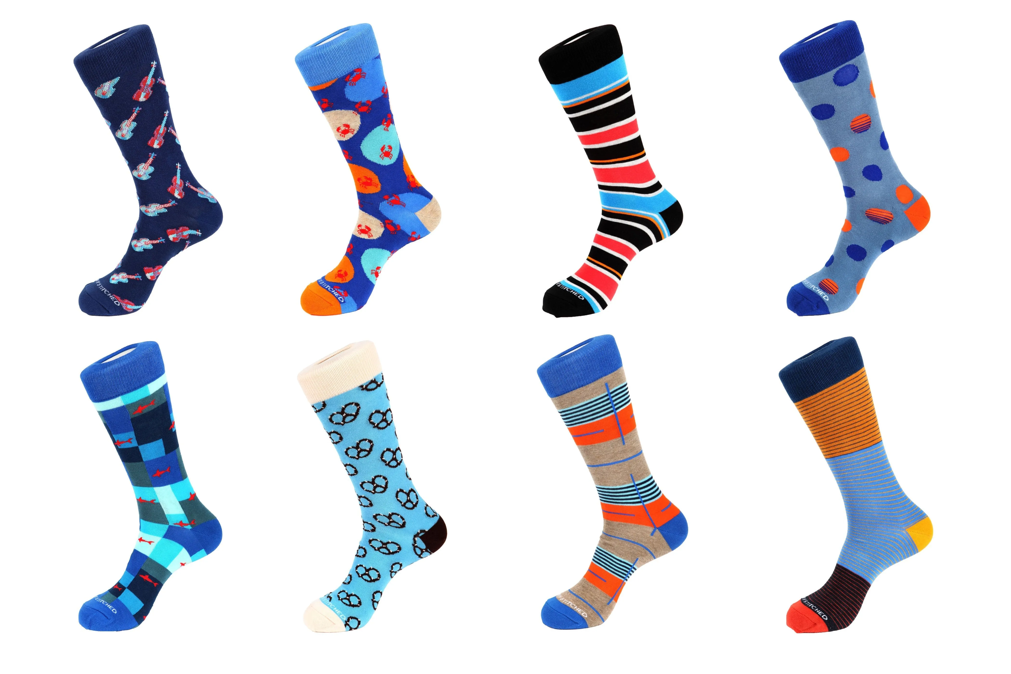 8 Pair Combo Pack Socks