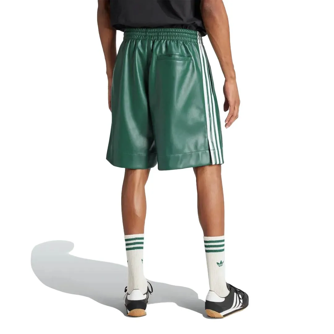 adidas - Men's Faux Leather Adicolor 3-Stripes Shorts (IZ4042)
