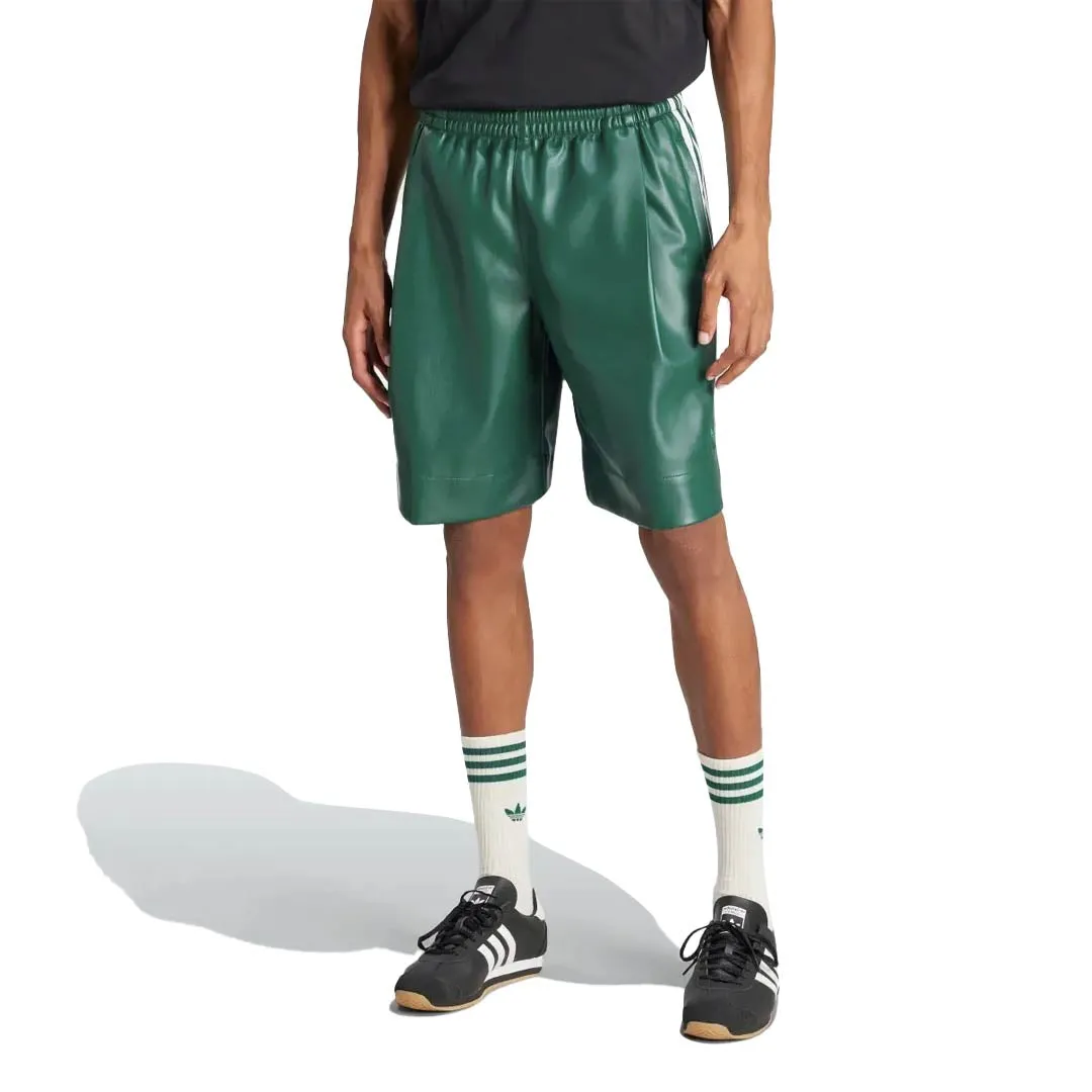 adidas - Men's Faux Leather Adicolor 3-Stripes Shorts (IZ4042)