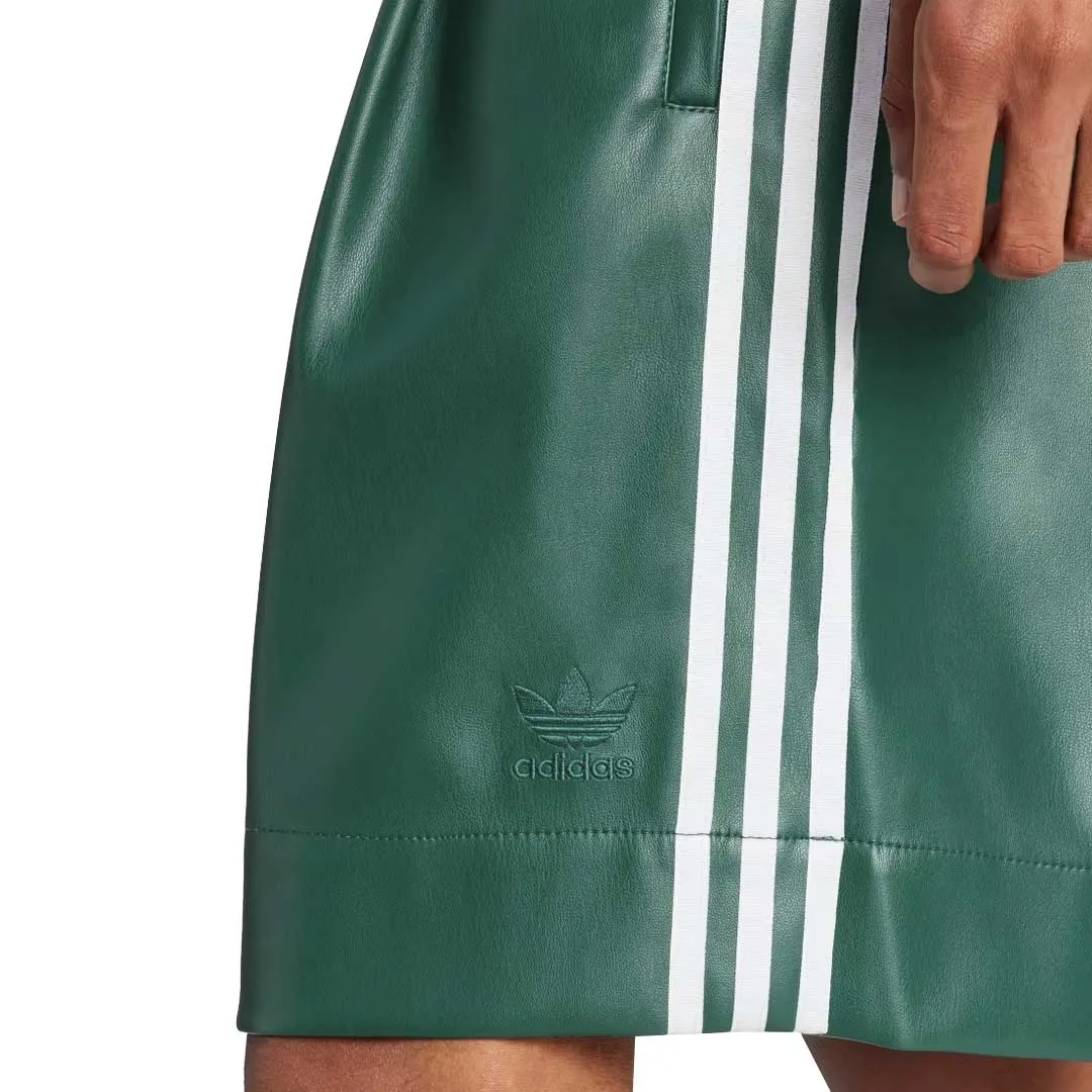 adidas - Men's Faux Leather Adicolor 3-Stripes Shorts (IZ4042)