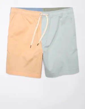 AE 24/7 Flex 7" Lived-In Colorblock Trekker Short