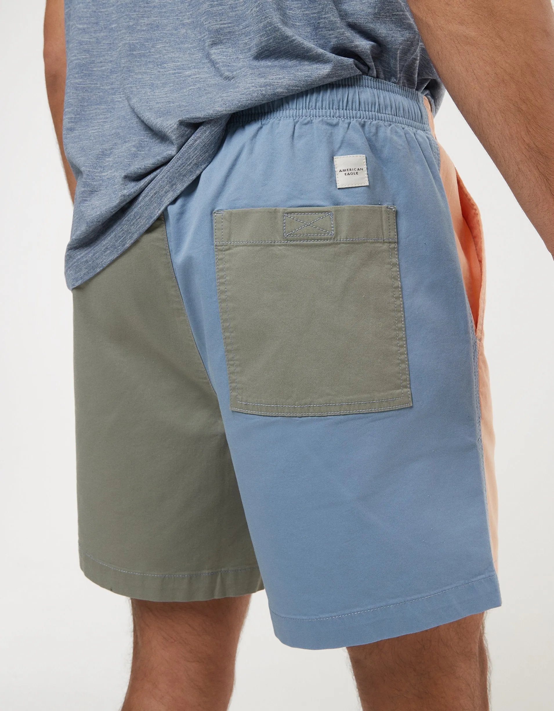 AE 24/7 Flex 7" Lived-In Colorblock Trekker Short