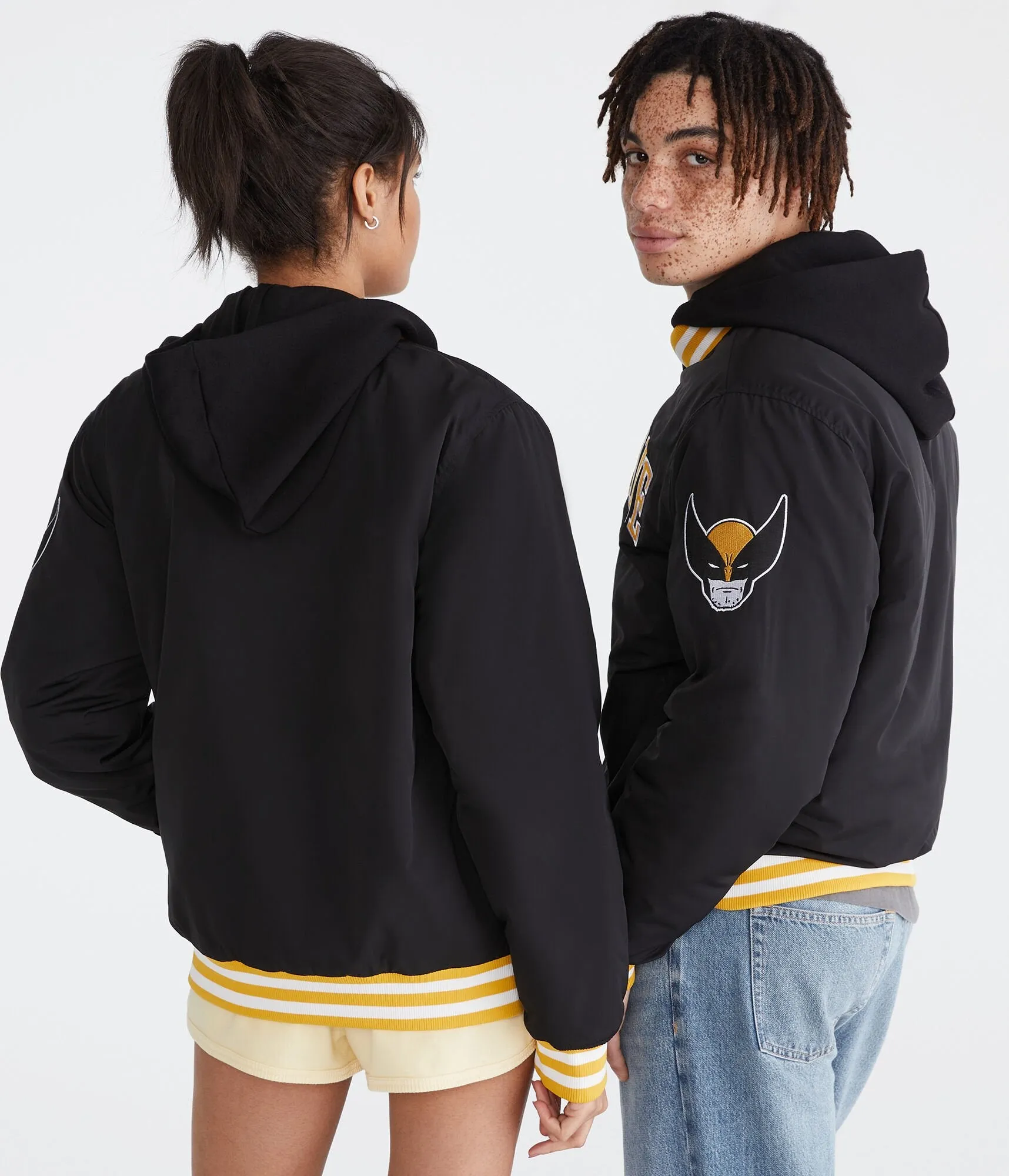 Aeropostale Marvel | Wolverine Hooded Bomber Jacket