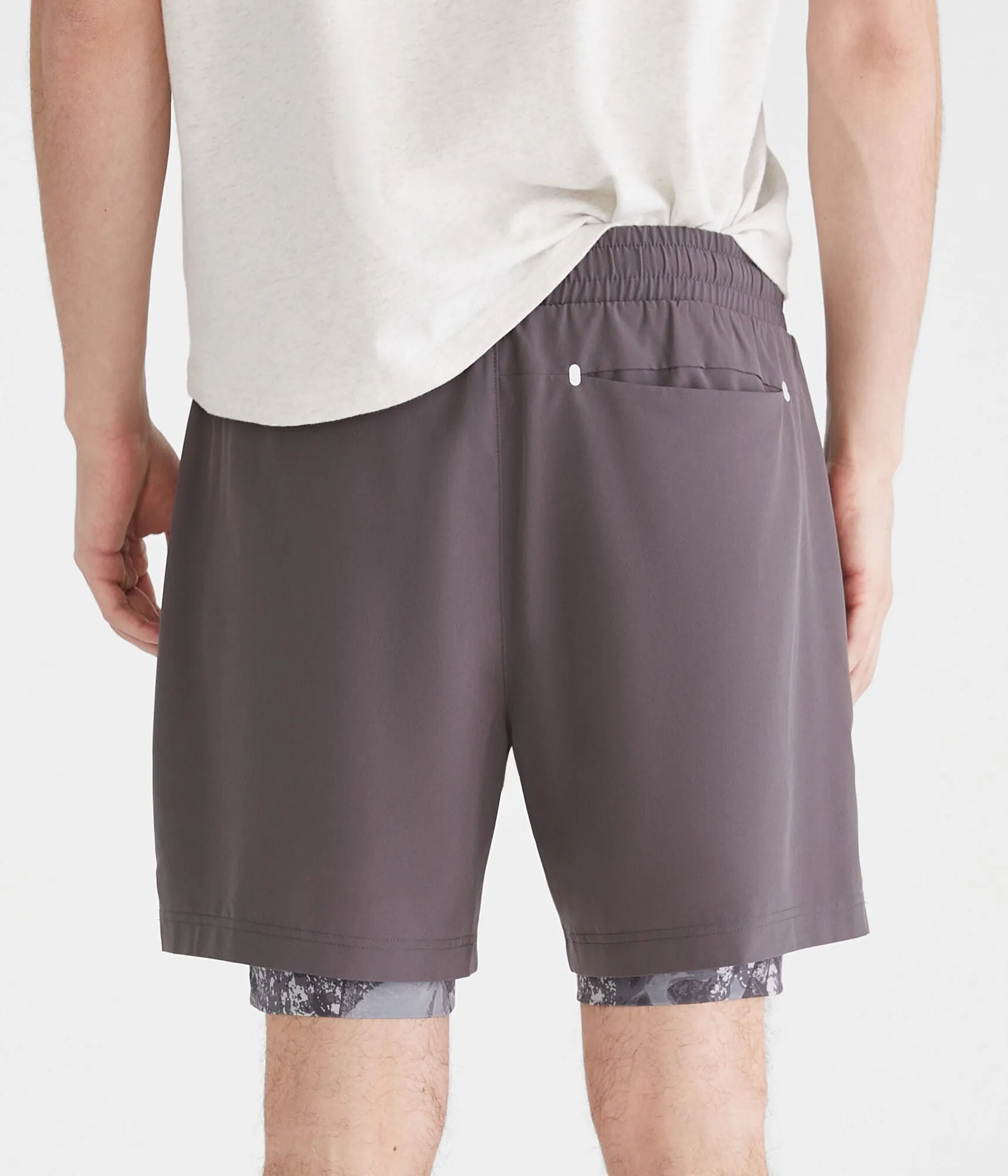 Aeropostale Mvmnt Camo 2-In-1 Hybrid Active Shorts 5.5"