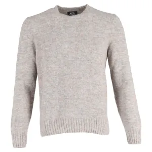 A.P.C. Crewneck Jumper in Grey Wool