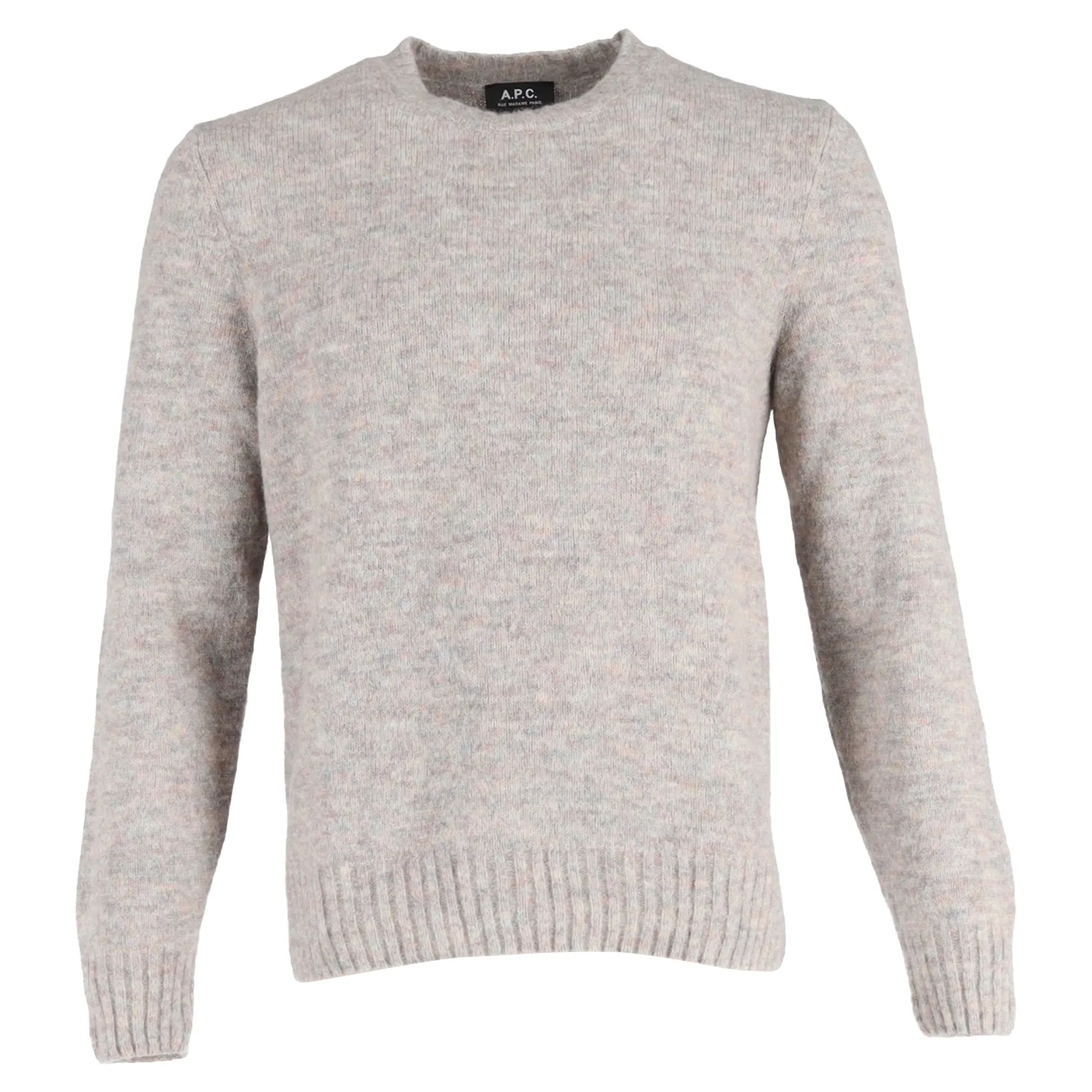 A.P.C. Crewneck Jumper in Grey Wool
