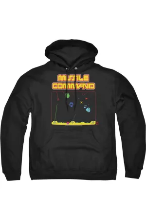 Atari Missle Screen Adult Pull Over Hoodie