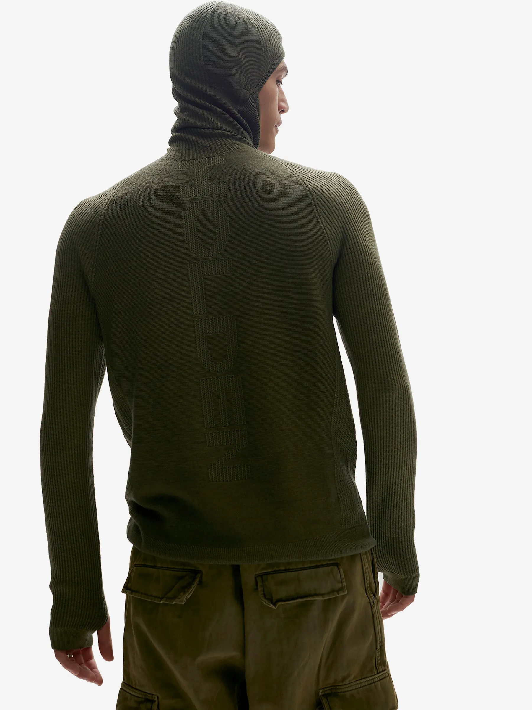 BALACLAVA SWEATER - Stone Green