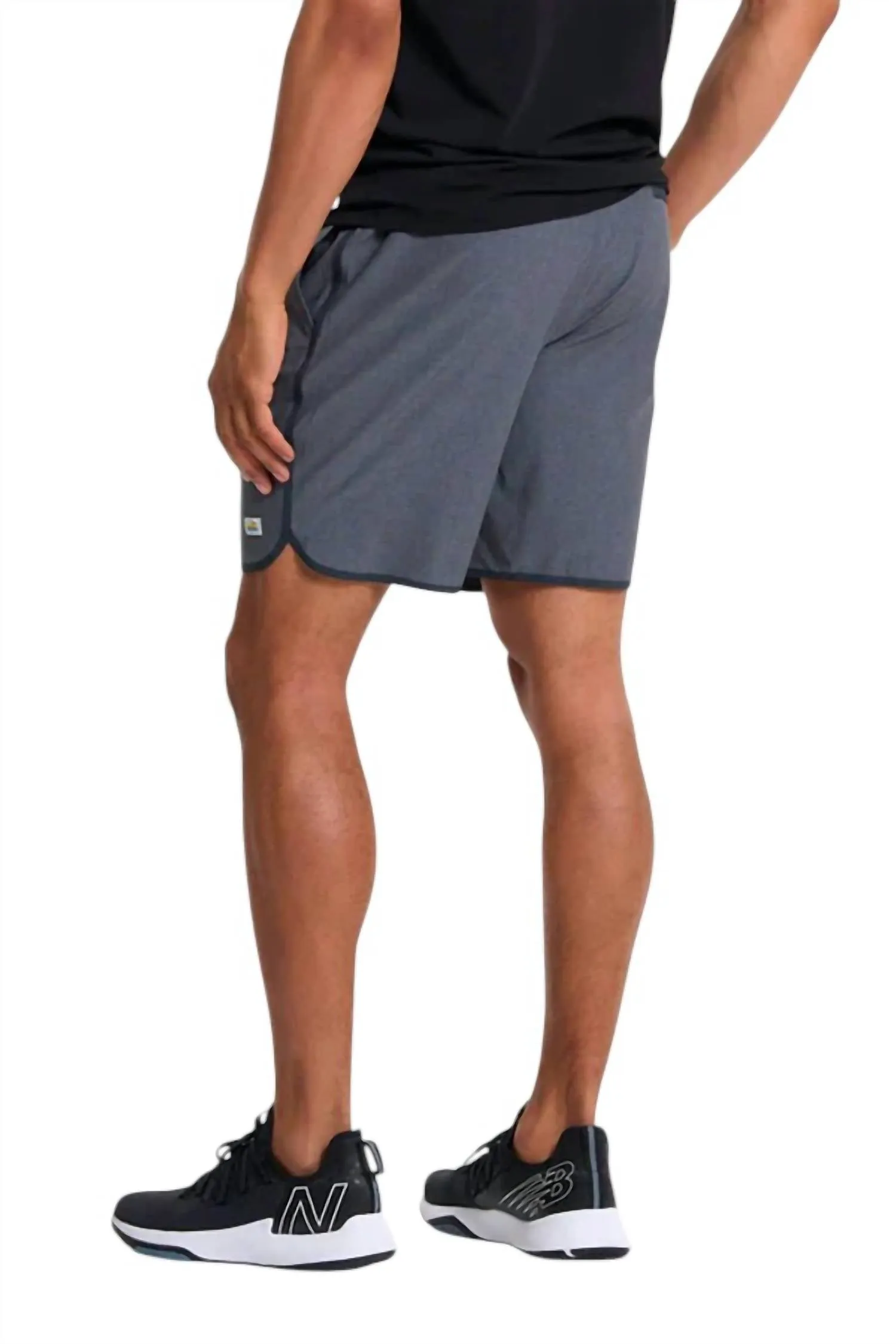 Banks Shorts In Charcoal Engineered Stripe