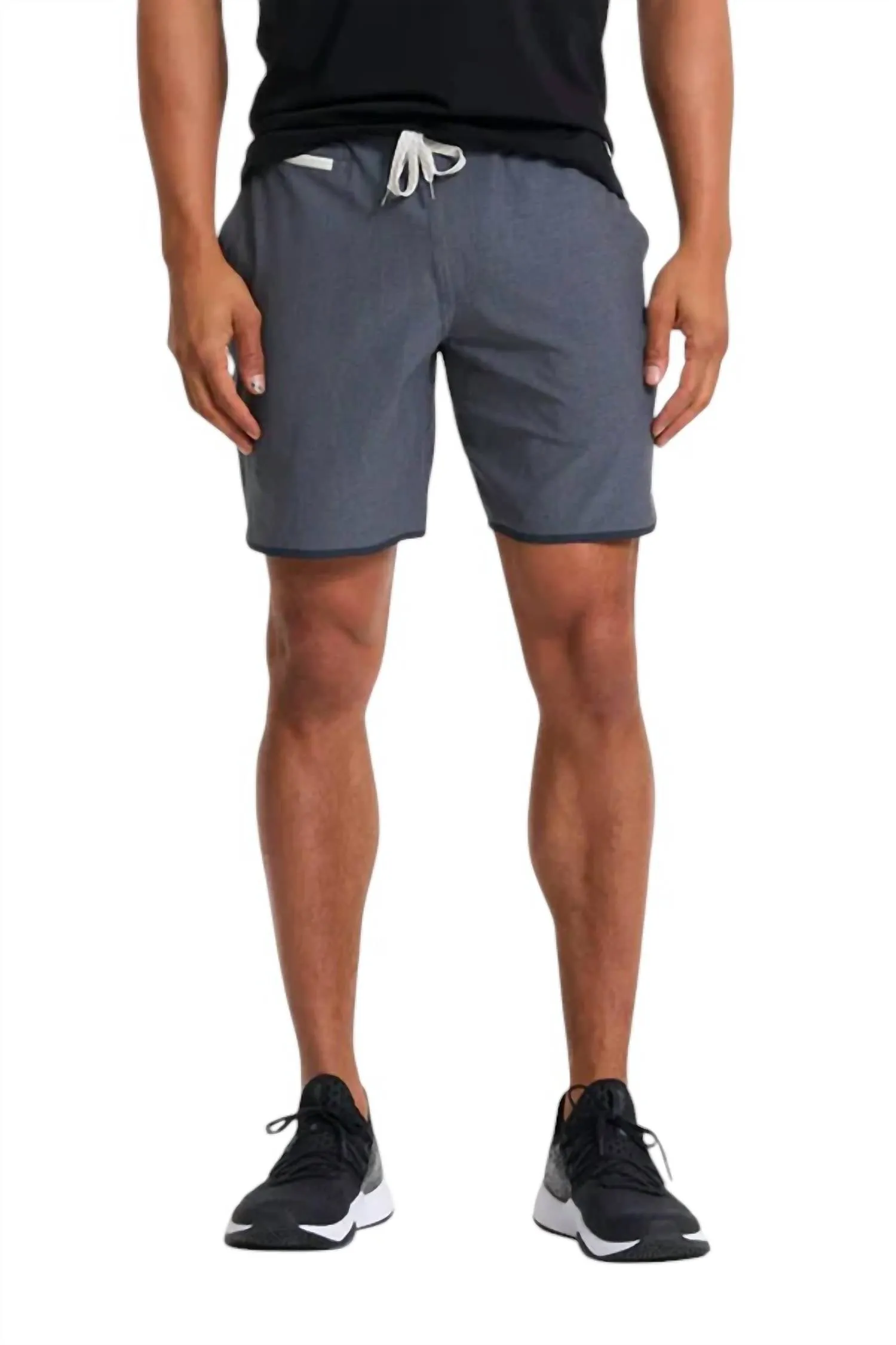 Banks Shorts In Charcoal Engineered Stripe