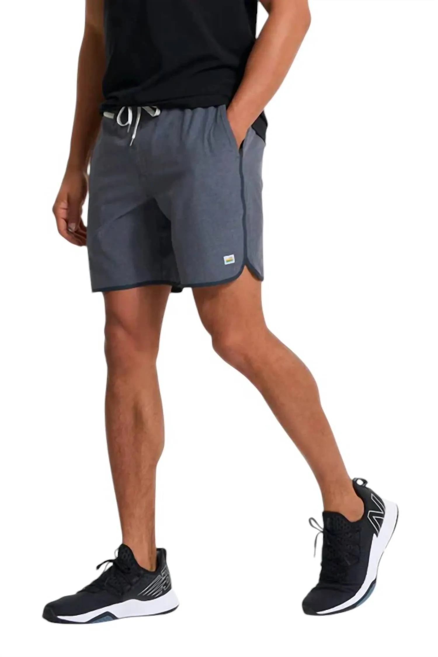 Banks Shorts In Charcoal Engineered Stripe