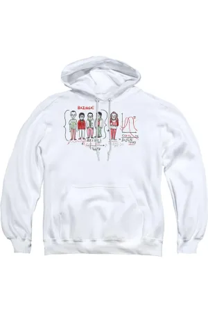 Big Bang Theory Bazinga Equation Adult Pull Over Hoodie / Hooded Sweatshirt
