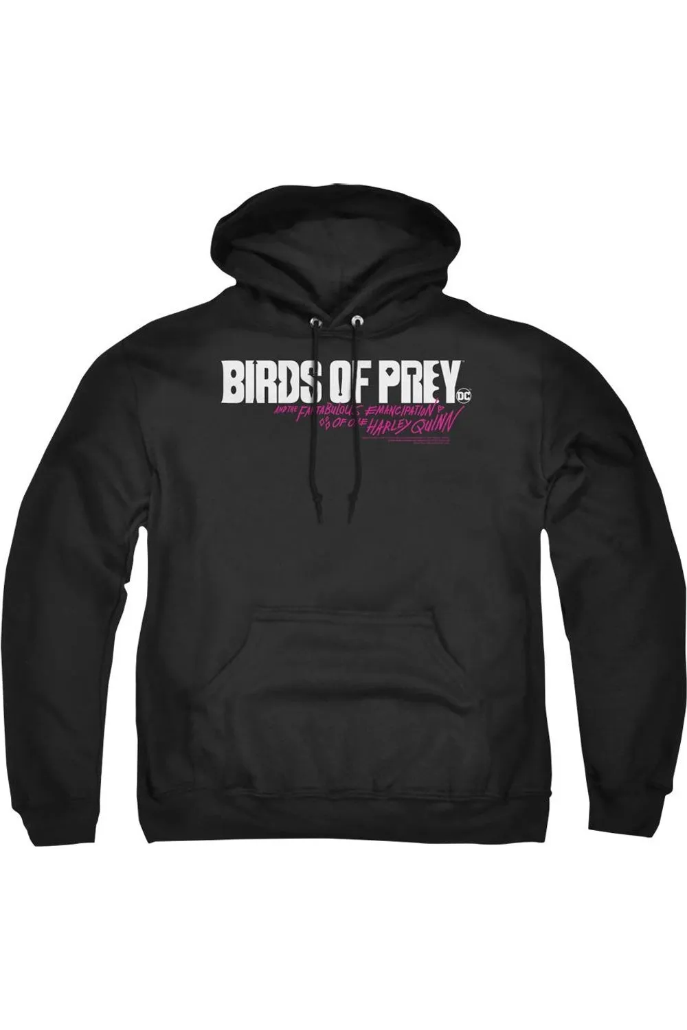 Birds Of Prey Horizontal Logo Adult Pull Over Hoodie / Hooded Sweatshirt
