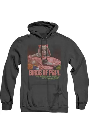Birds Of Prey Love Stinks Adult Heather Hoodie / Hooded Sweatshirt