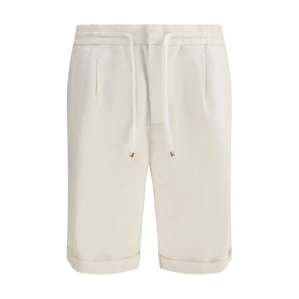 Brunello Cucinelli Linen Dyed Men's Shorts