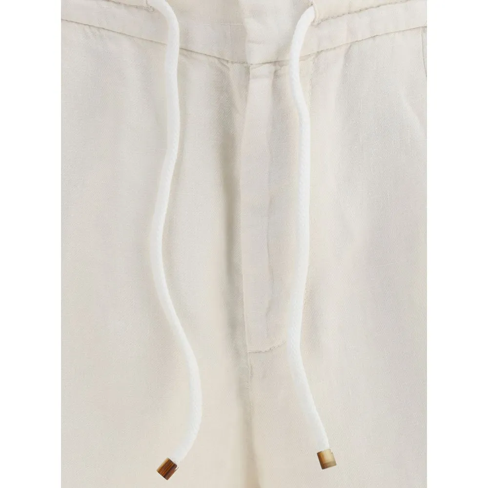 Brunello Cucinelli Linen Dyed Men's Shorts