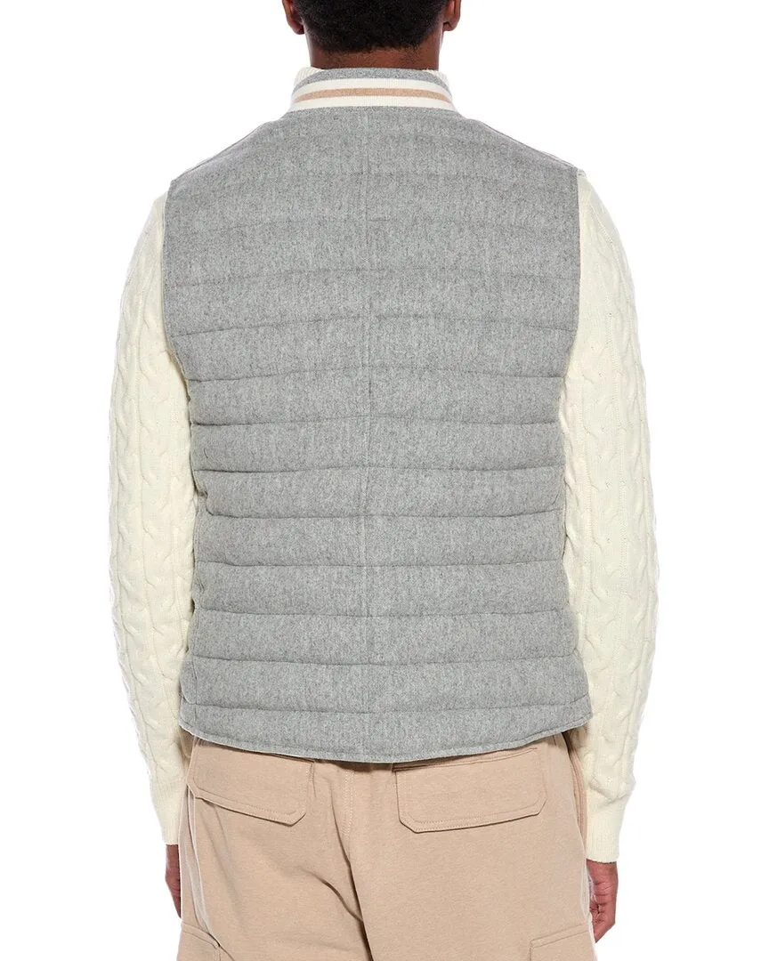 Brunello Cucinelli Reversible Cashmere Puffer Vest