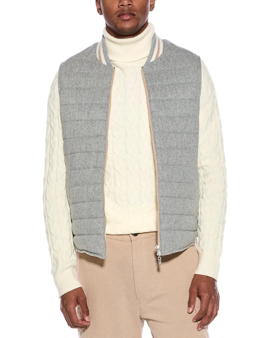 Brunello Cucinelli Reversible Cashmere Puffer Vest