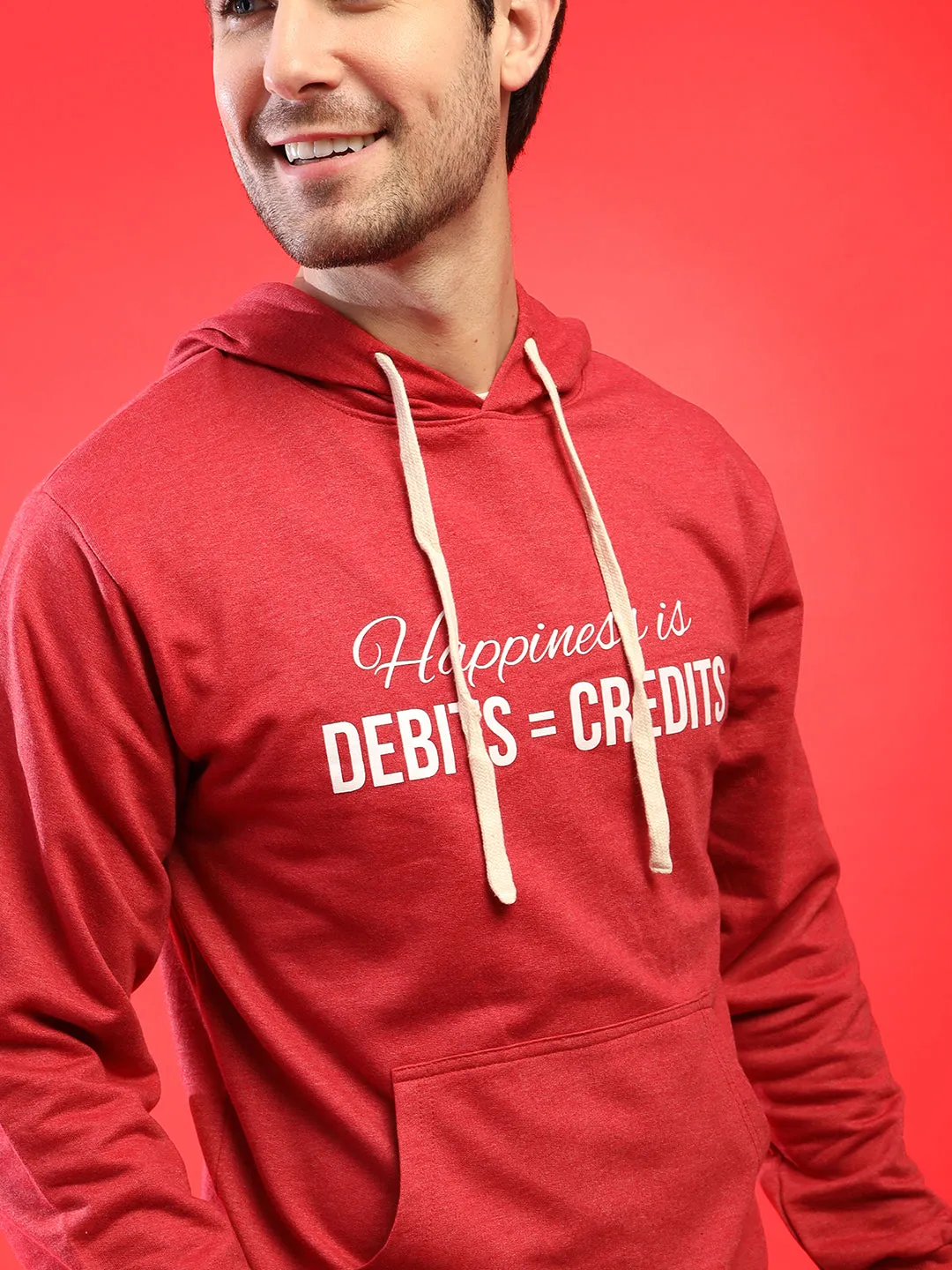 Campus Sutra Men Printed Full Sleeve Stylish Casual Hooded Sweatshirts