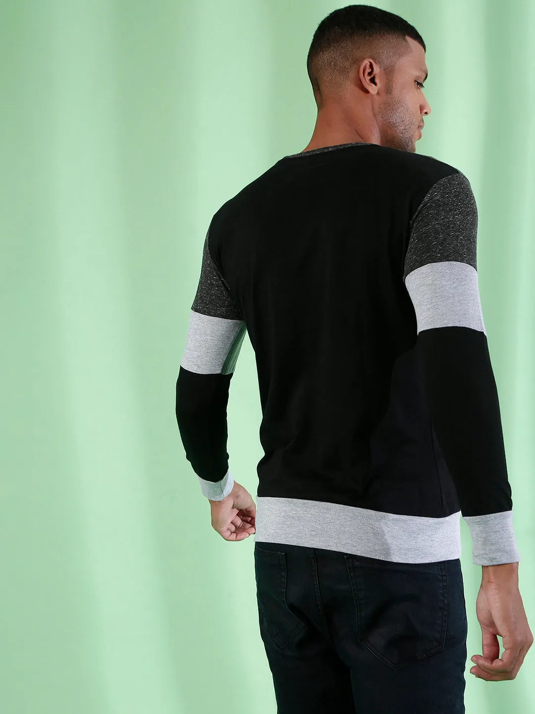 Campus Sutra Men Round Neck Stylish Casual T-Shirt