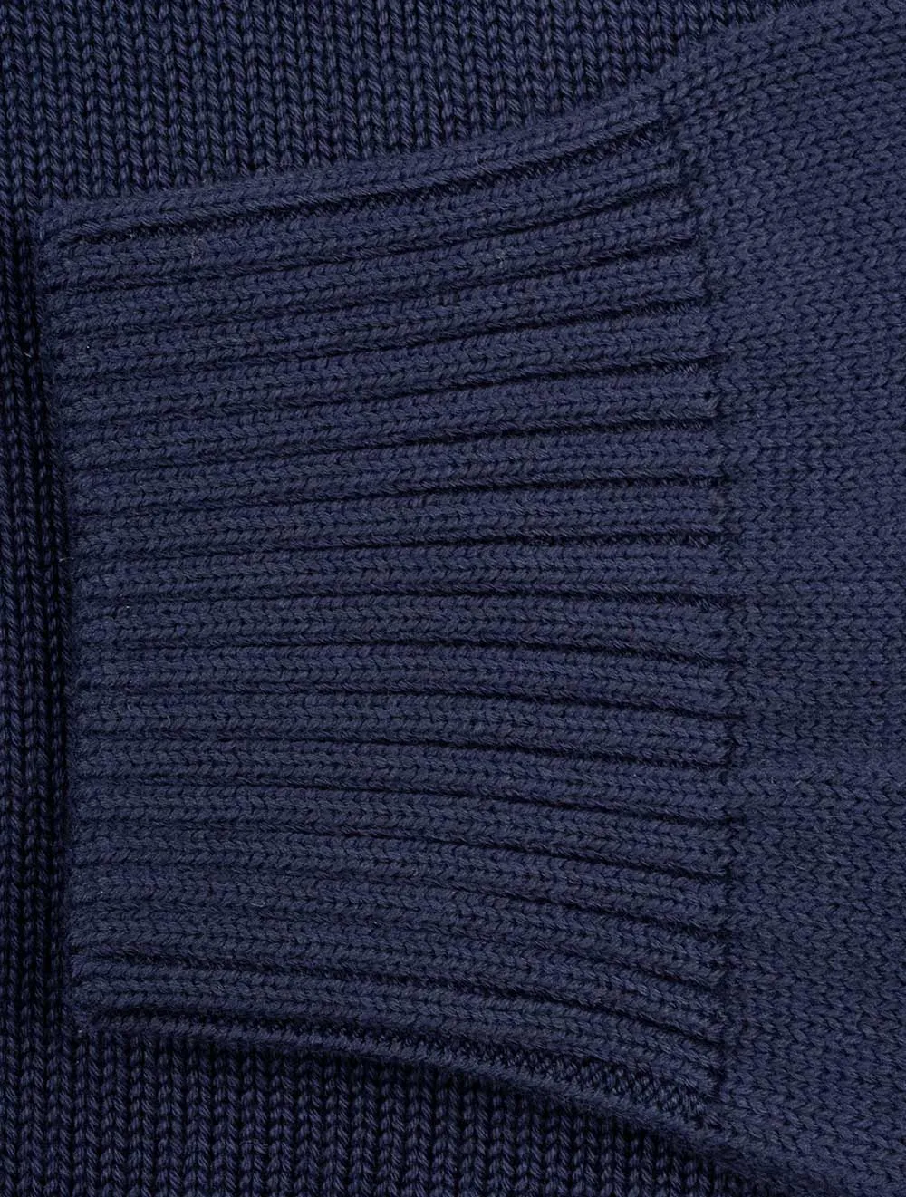 Casual Cotton Half Zip Evening Blue