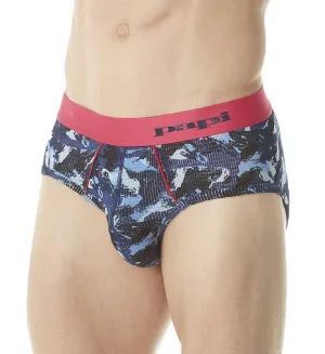 Catalyst Camo Brief In Blue/persian Red