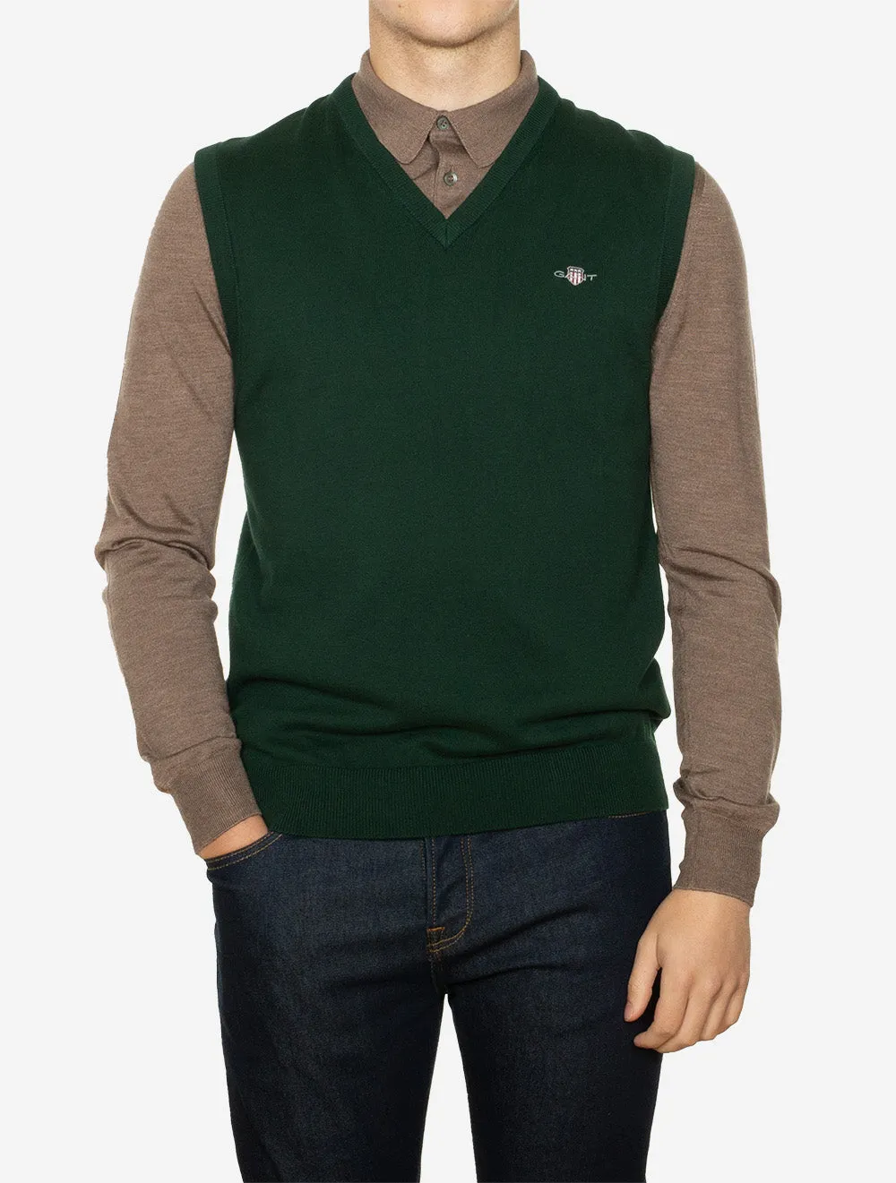 Classic cotton Slipover Tartan Green