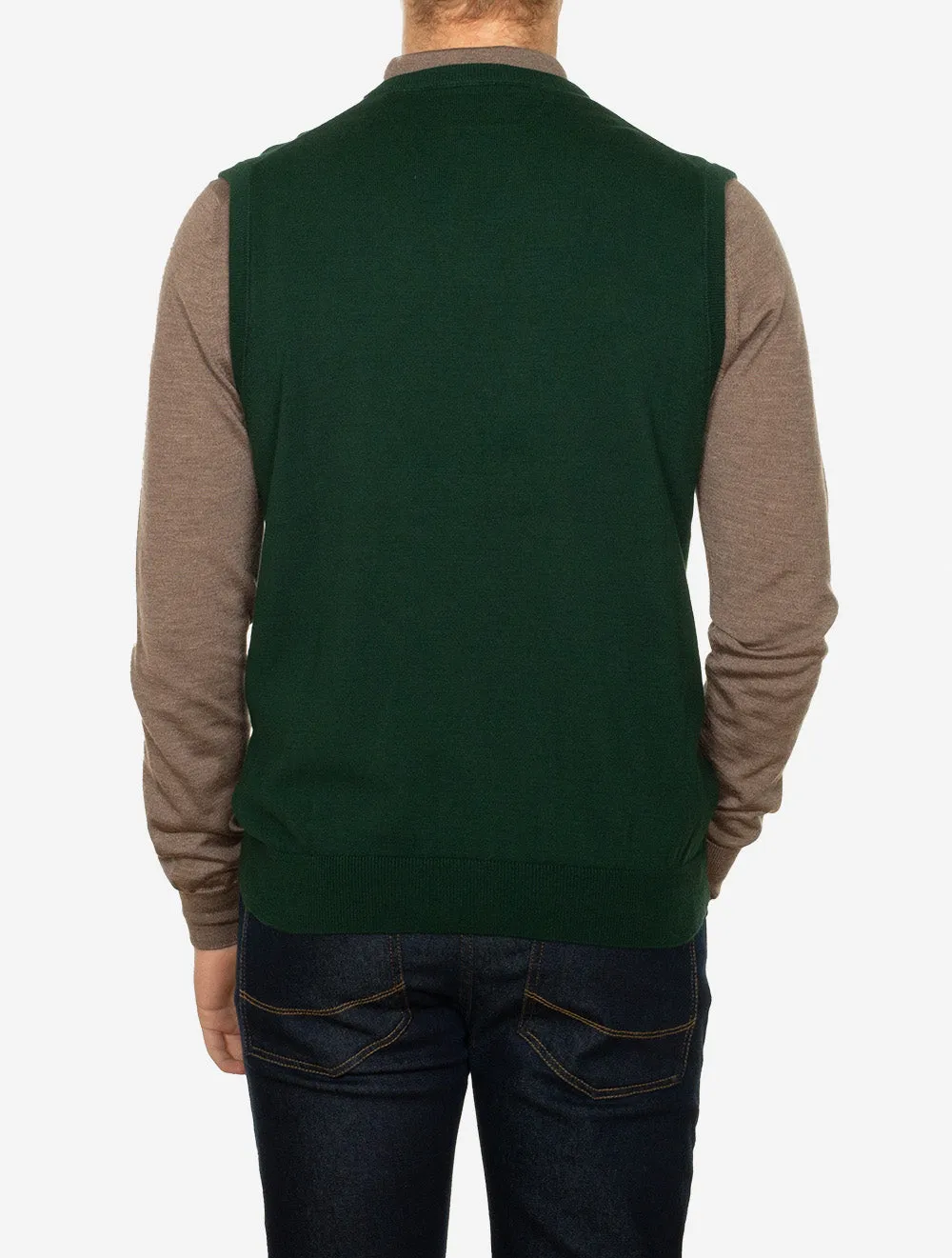 Classic cotton Slipover Tartan Green