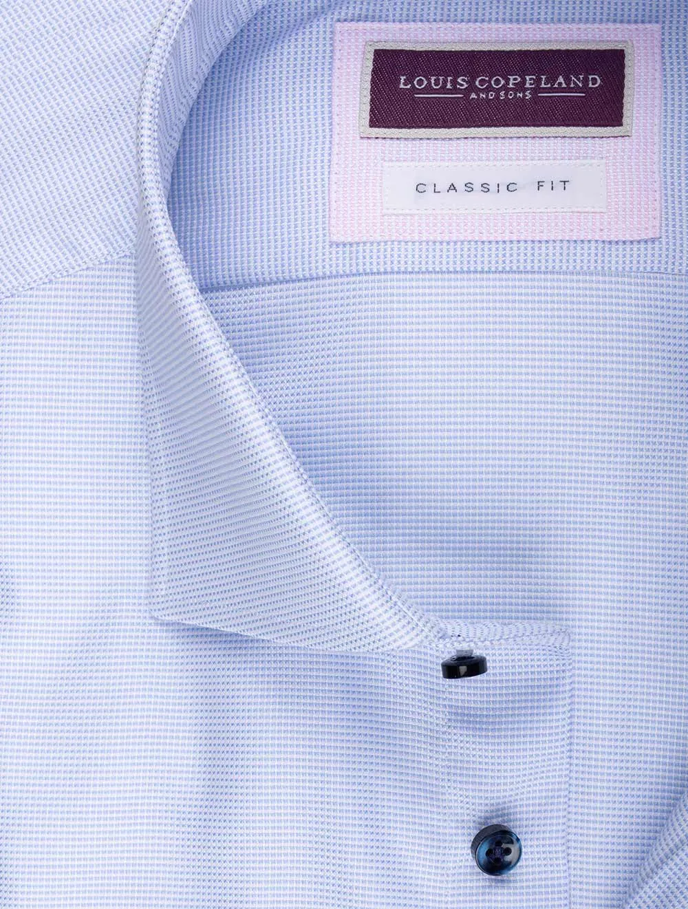 Classic Fit Nail Head Shirt Blue