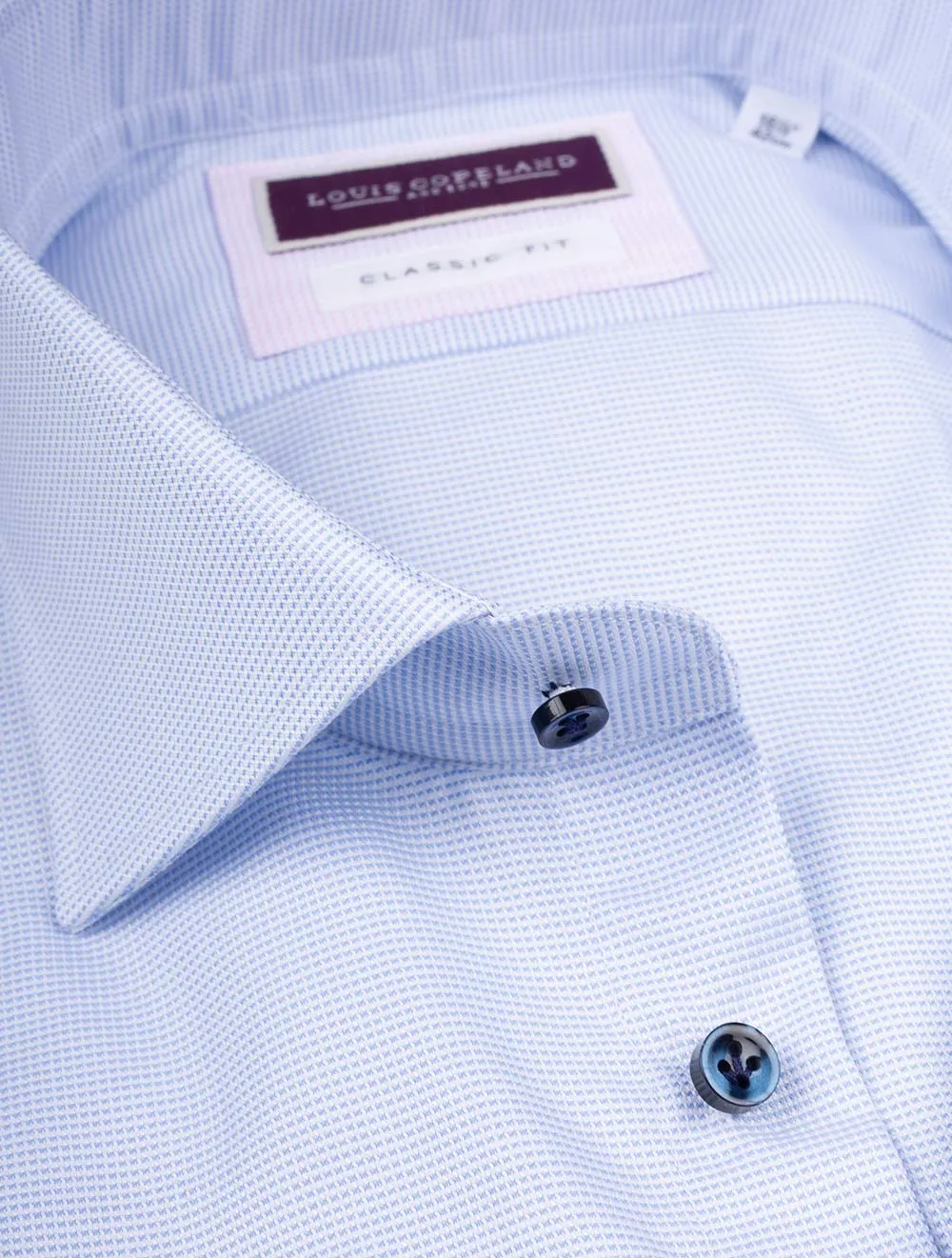 Classic Fit Nail Head Shirt Blue