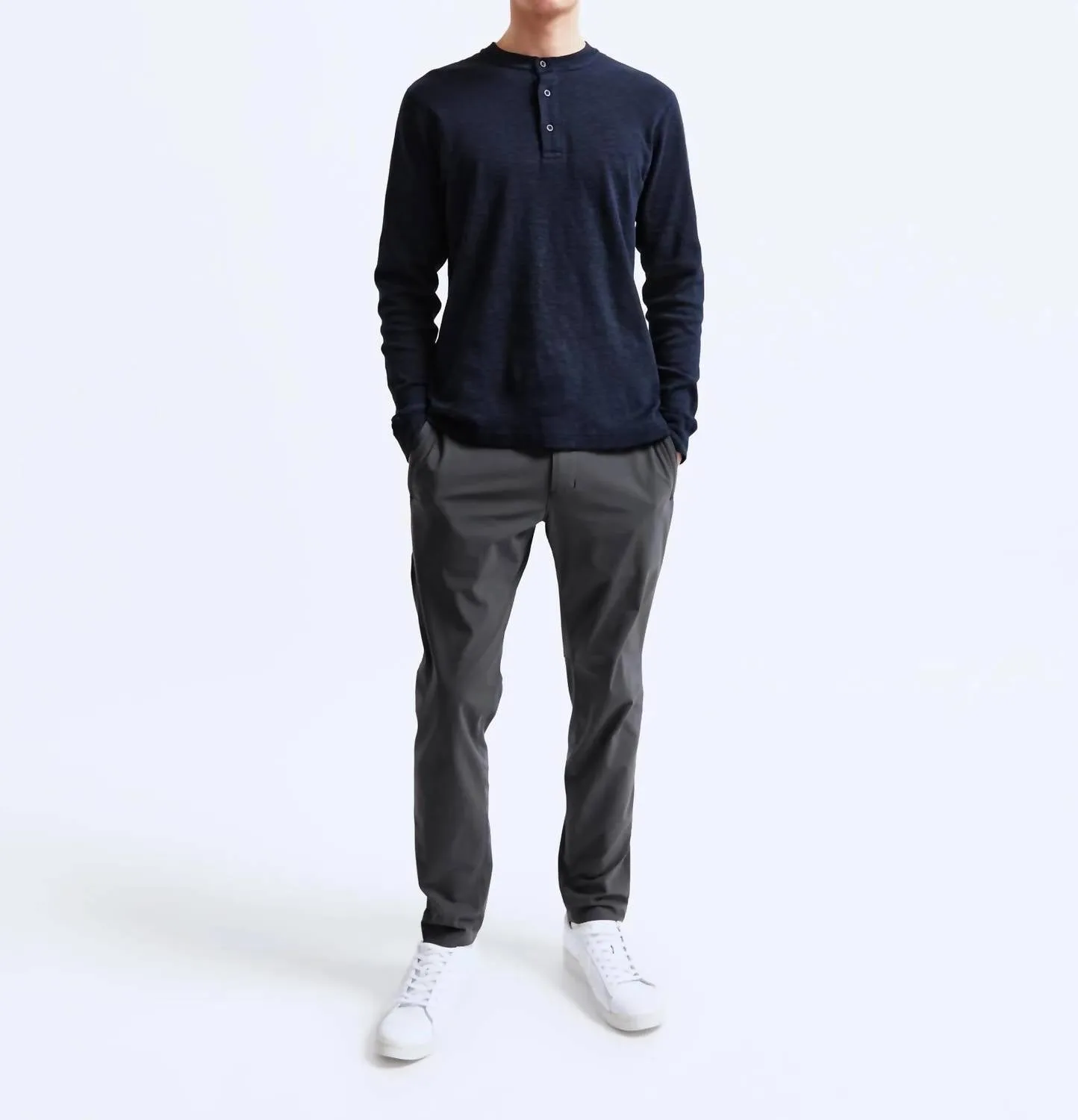 Coaches Pant In Charcoal