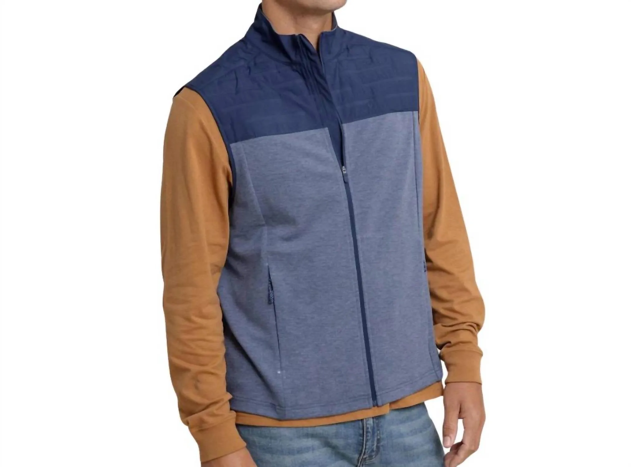 Coligny Quilted Vest In Dress Blue