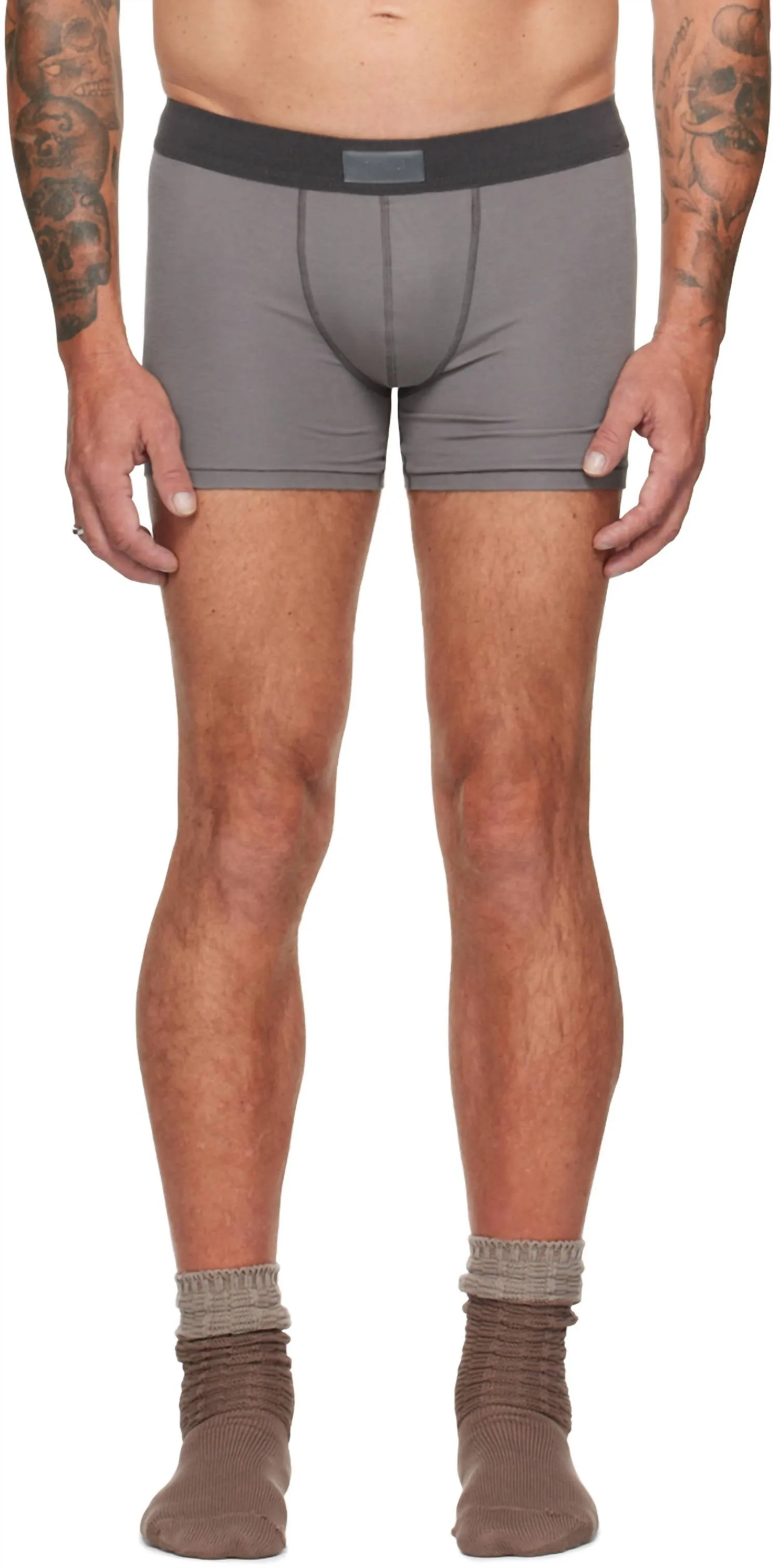Cotton Men's Boxer Brief 3" - 3-Pack Multi In Heather Multi