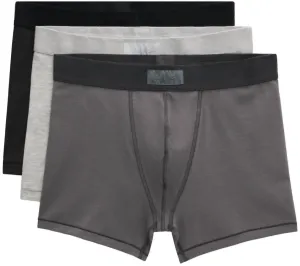 Cotton Men's Boxer Brief 3" - 3-Pack Multi In Heather Multi
