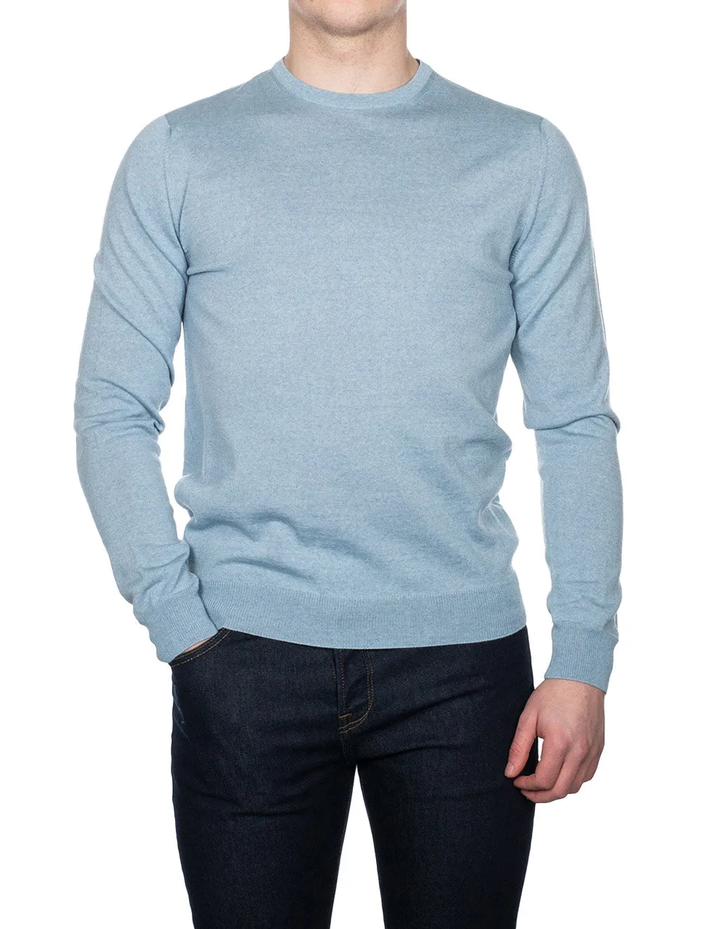 Crew Neck Knitwear Sky Blue