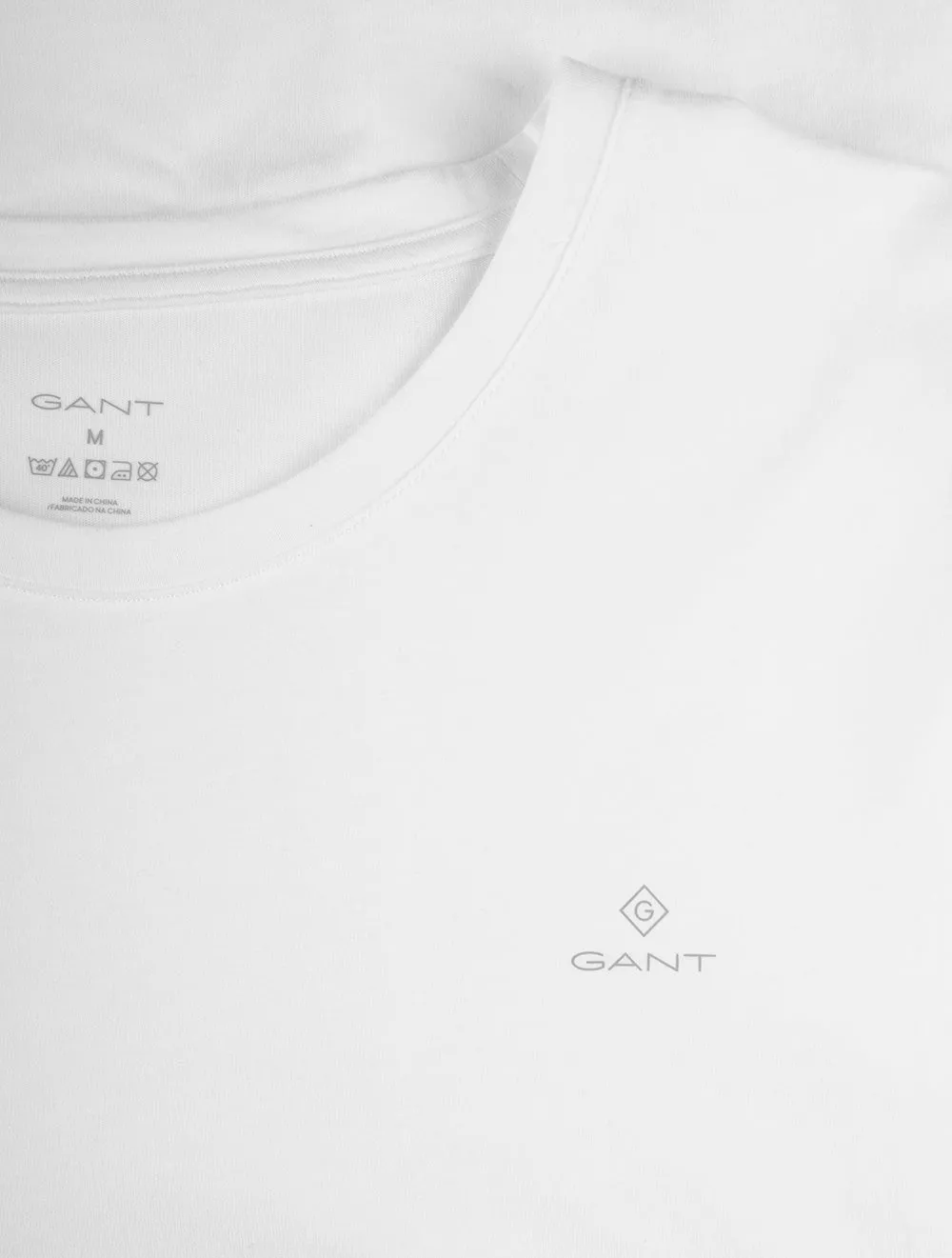 Crew Neck T-Shirt 2 Pack Navy White