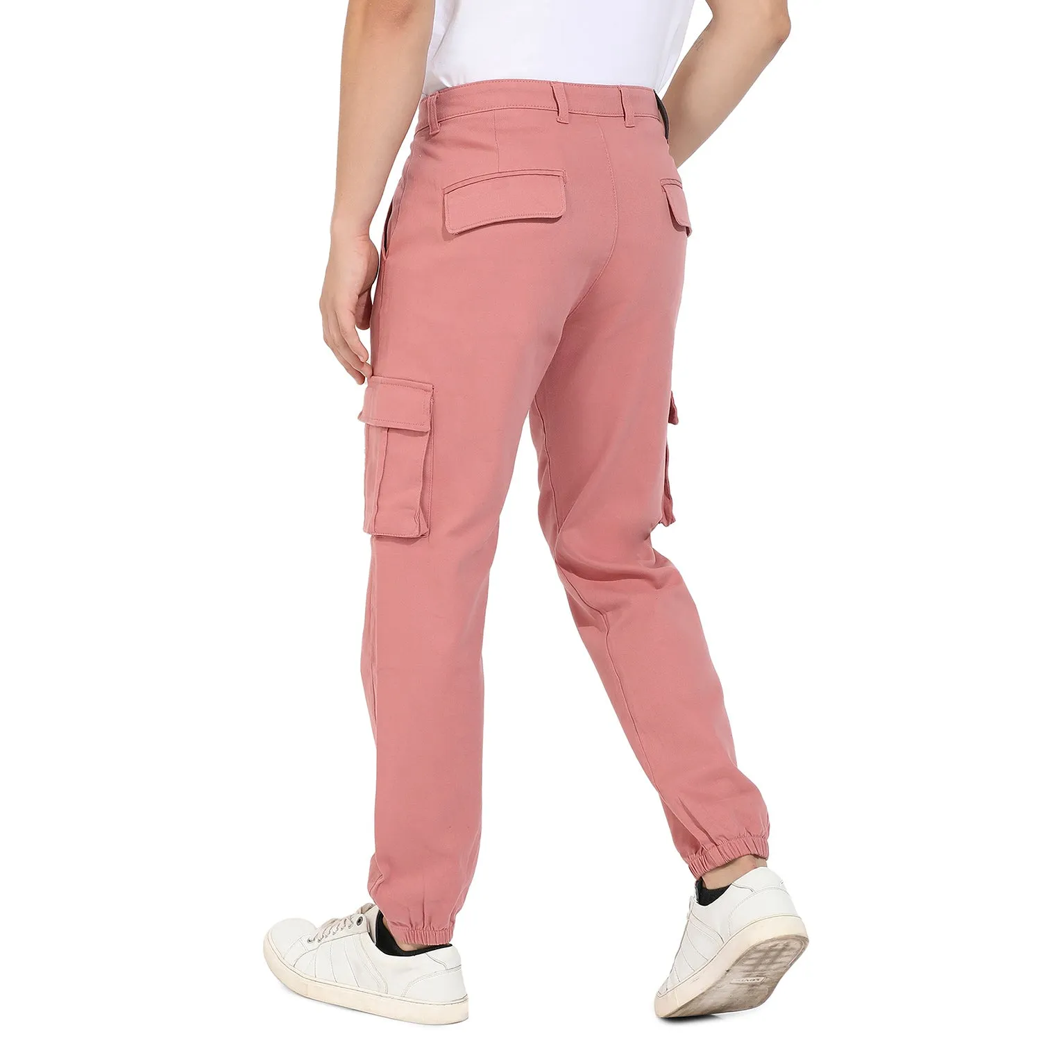 Cuffed Hem Cargo Trousers