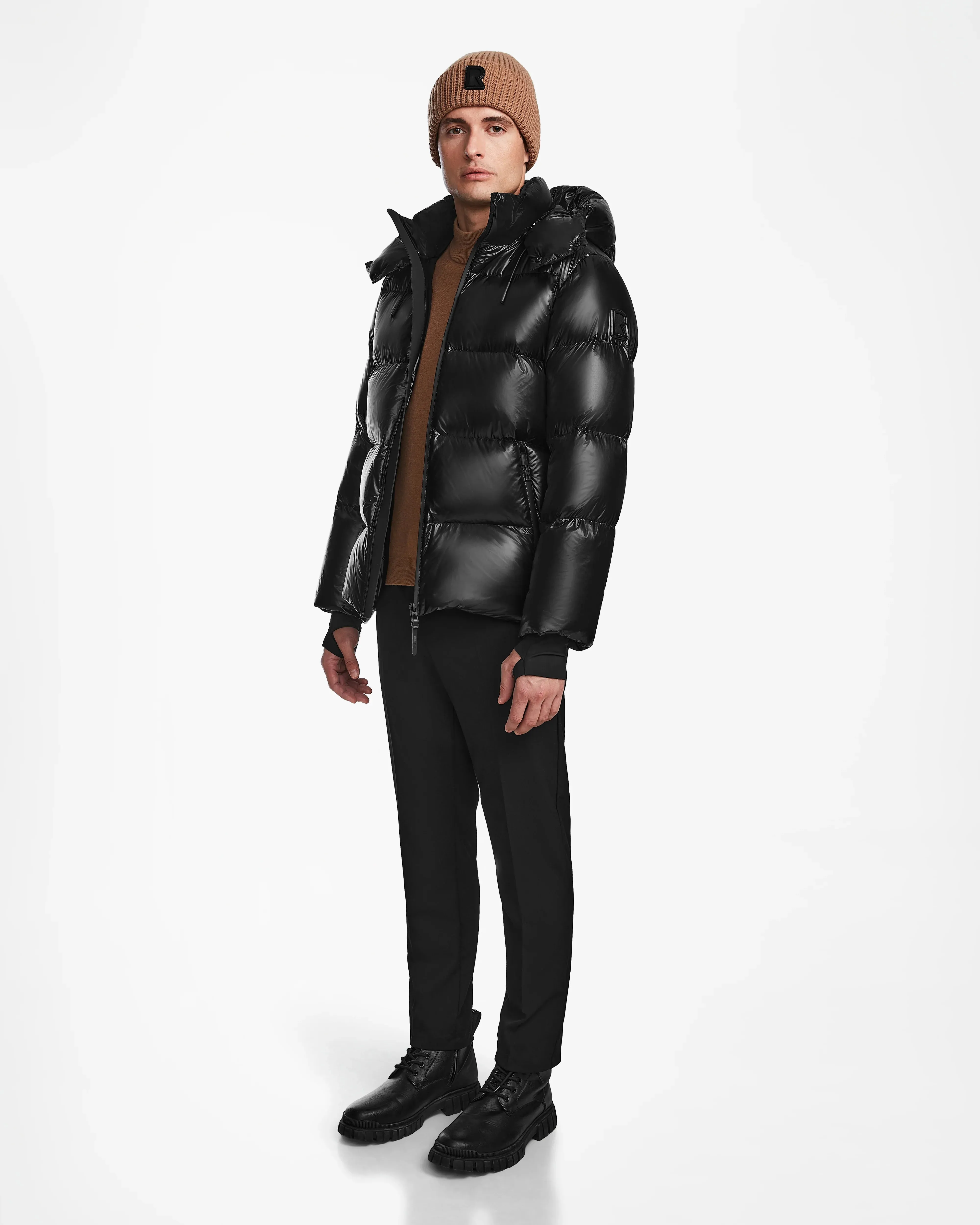 DANIEL S MEN'S GLOSSY DOWN PUFFER