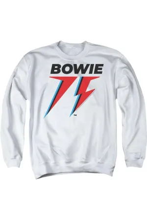 David Bowie Bowie 75 Logo Adult Crewneck Sweatshirt