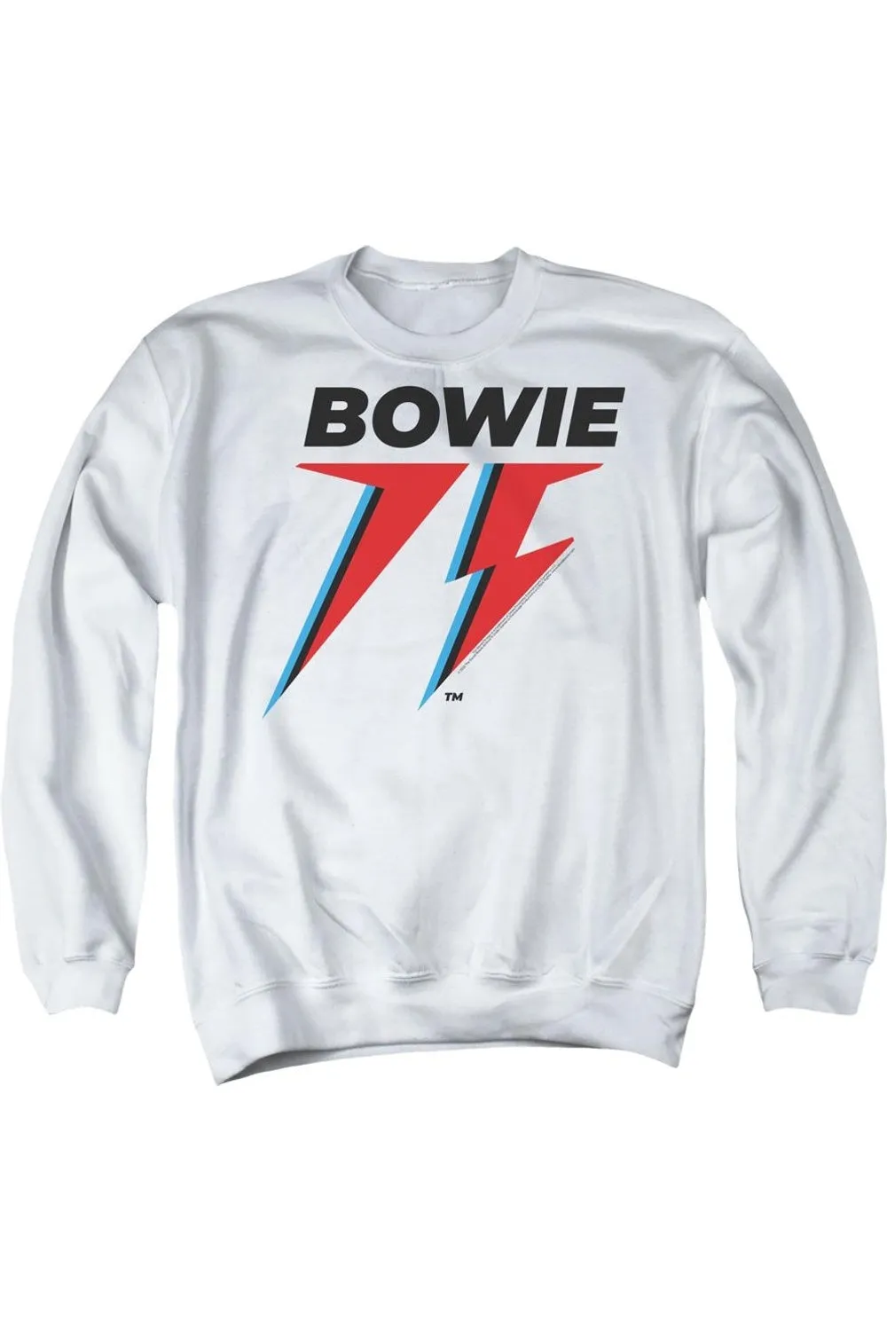 David Bowie Bowie 75 Logo Adult Crewneck Sweatshirt