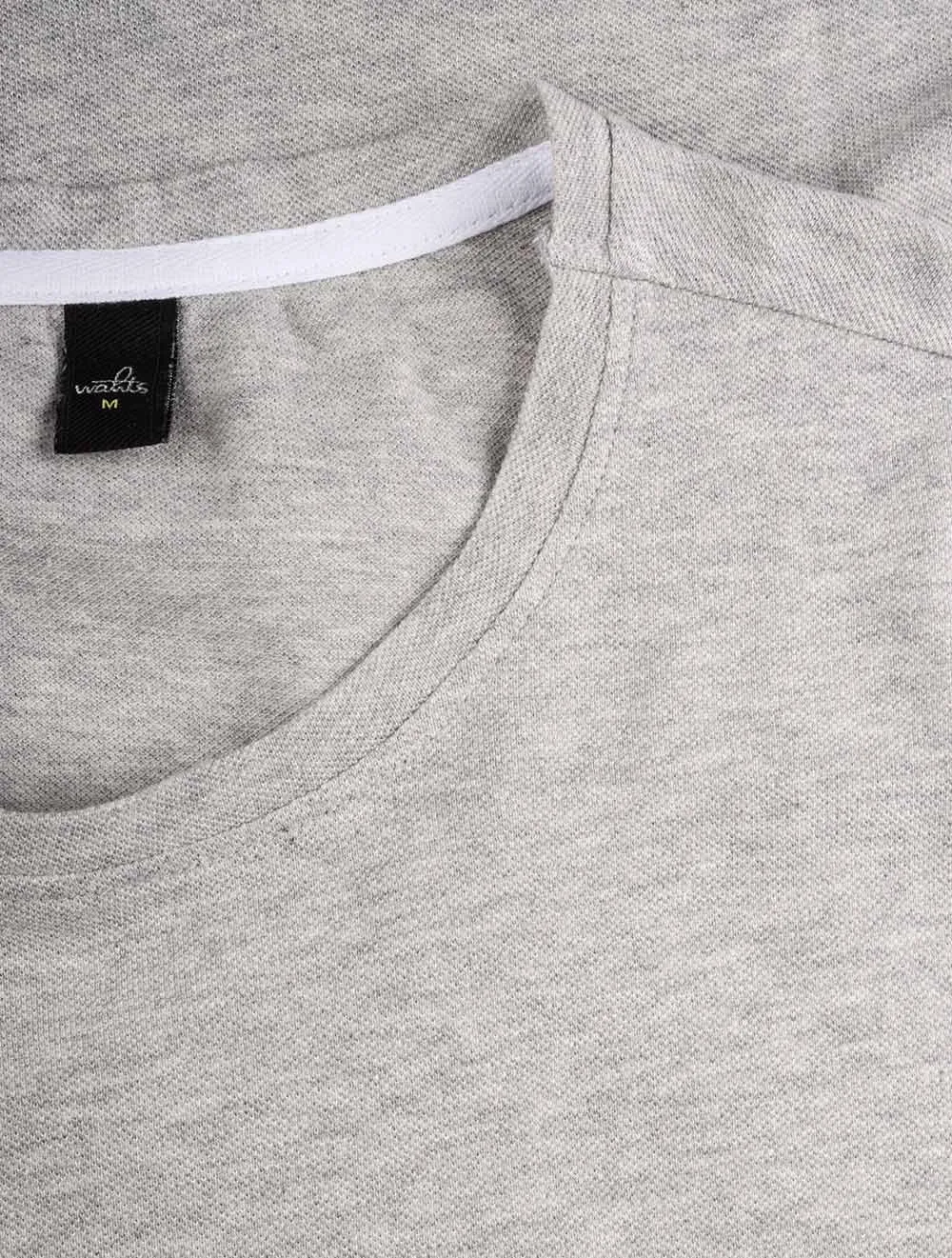 Dean Piqu�� T-Shirt Light Grey Melange