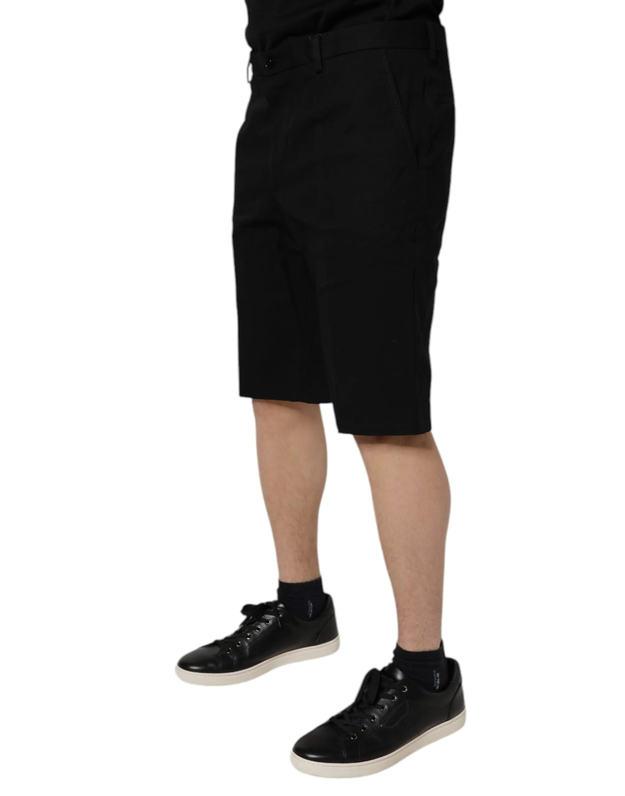 Dolce & Gabbana Cotton Stretch Mid Waist Bermuda Men's Shorts