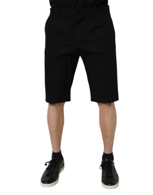 Dolce & Gabbana Cotton Stretch Mid Waist Bermuda Men's Shorts