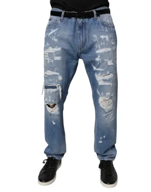 Dolce & Gabbana Tatte Straight Cotton Men's Jeans