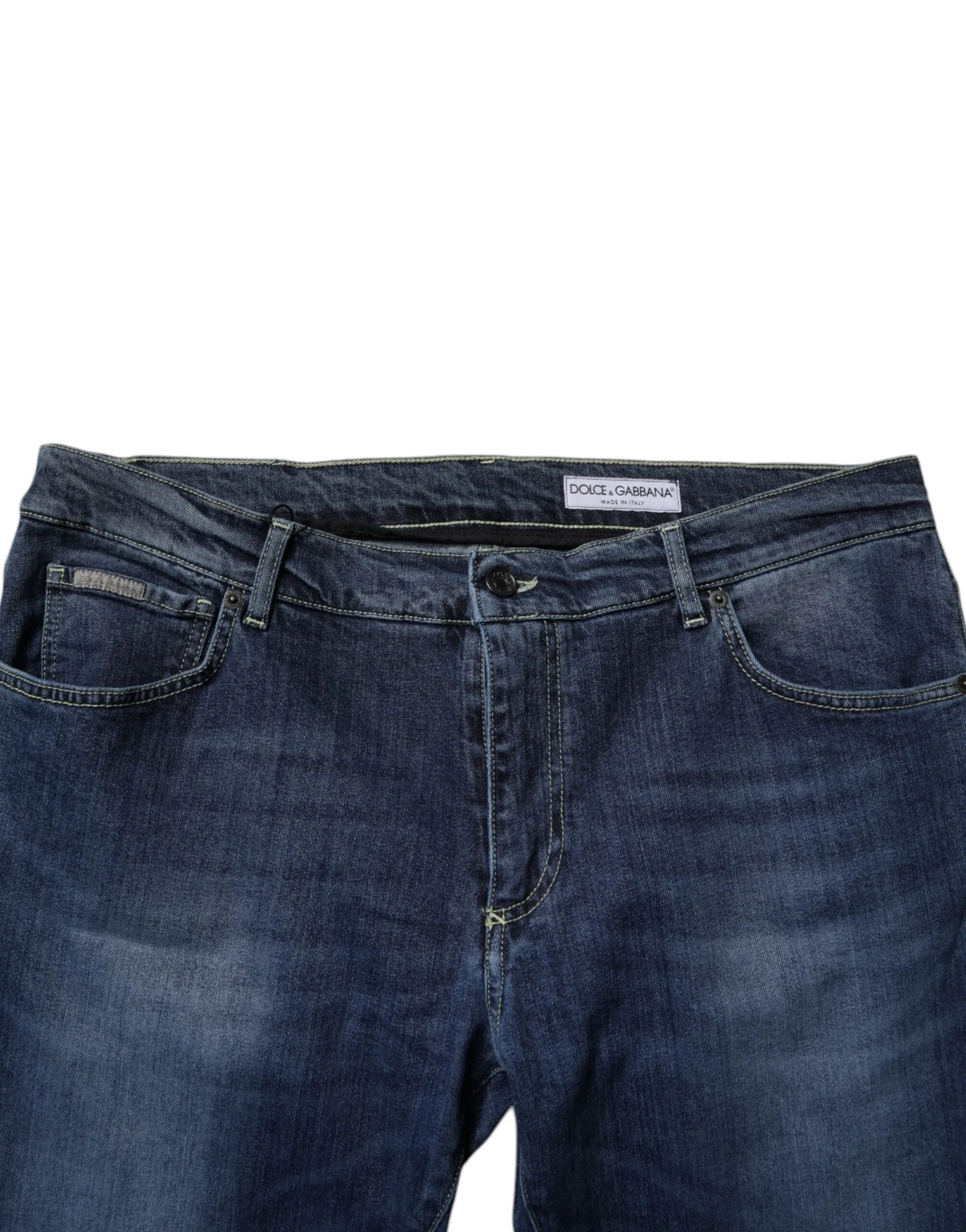 Dolce & Gabbana Washed Cotton Stretch Skinny Men's Jeans