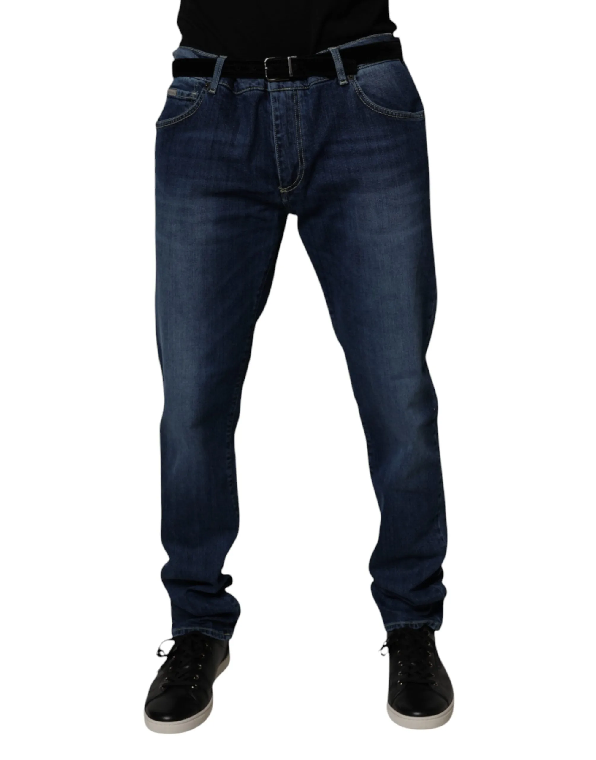 Dolce & Gabbana Washed Cotton Stretch Skinny Men's Jeans