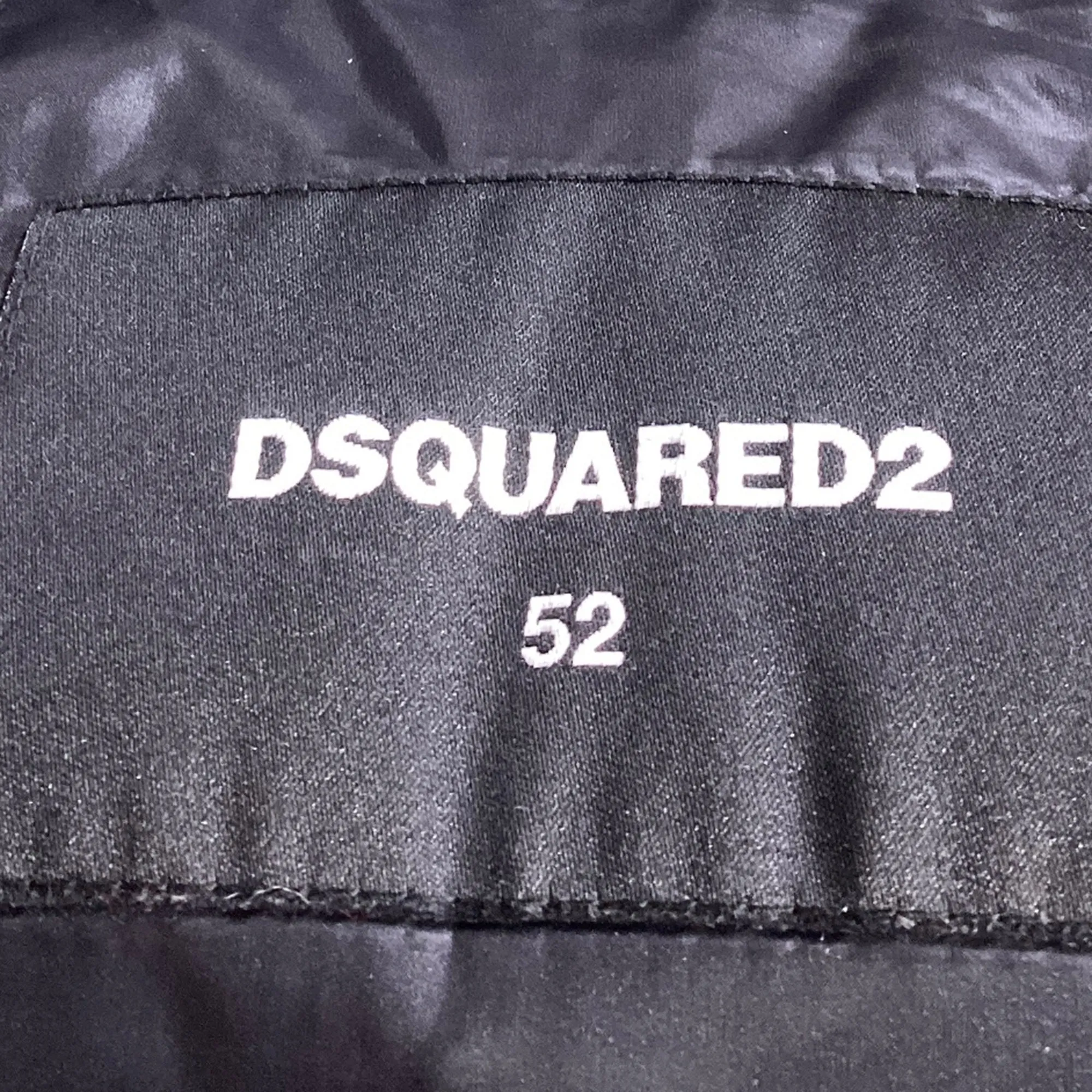 Dsquared2 Full Zip Puffer Vest in Black Nylon
