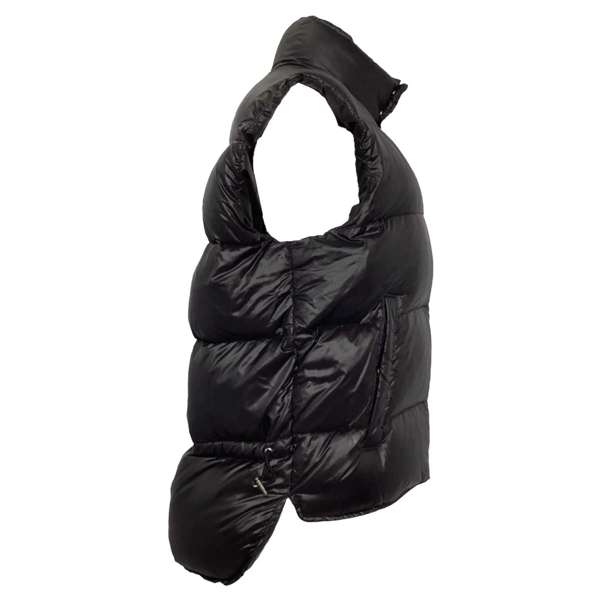 Dsquared2 Full Zip Puffer Vest in Black Nylon