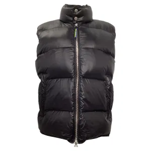 Dsquared2 Full Zip Puffer Vest in Black Nylon