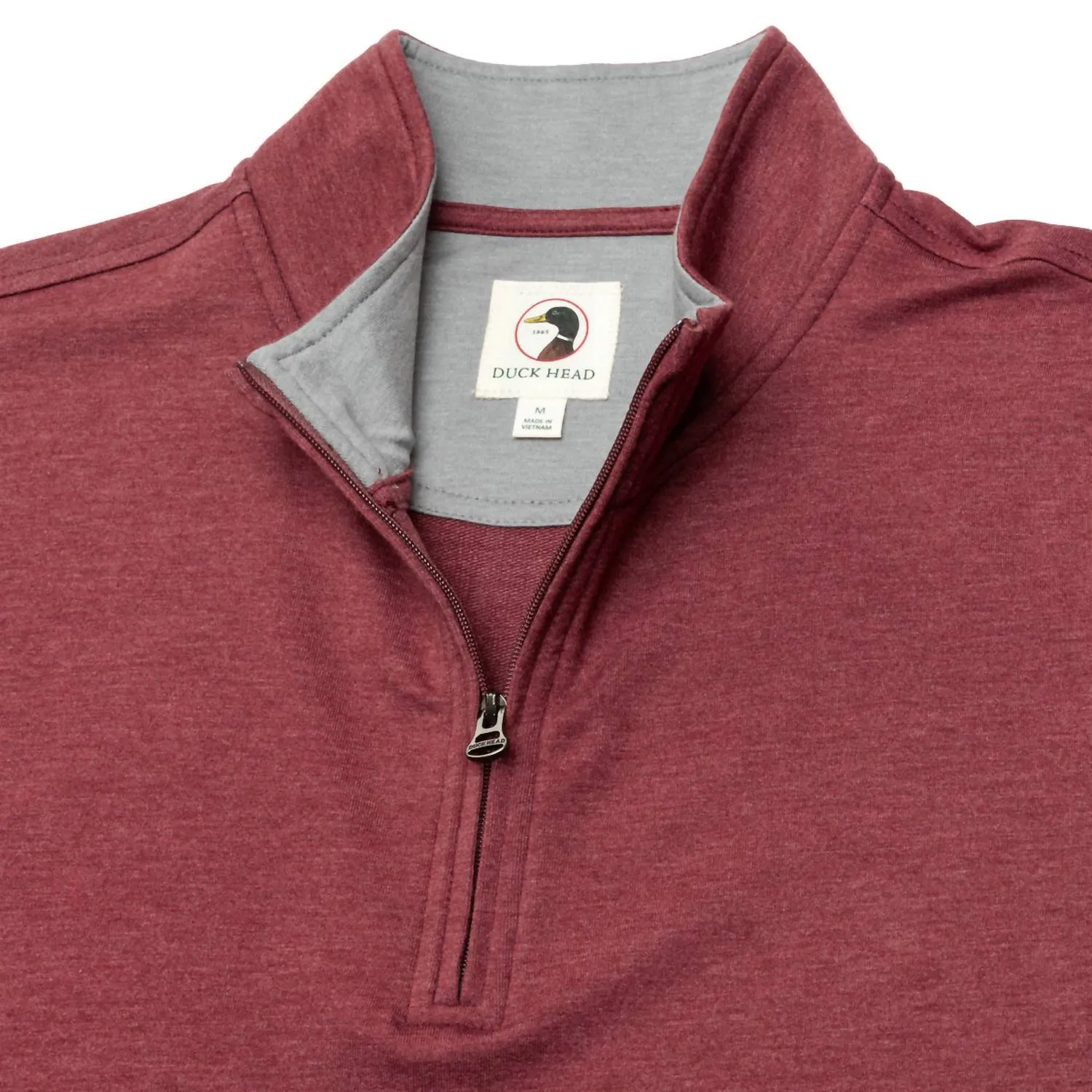 Dunmore 1/4 Zip Pullover In Tawny Port Heather